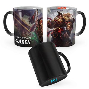 Caneca Mágica Garen Reinos Combatentes League of Legends Lol