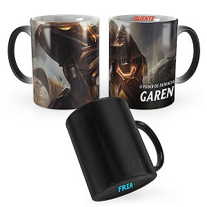 Caneca Mágica Garen Reinos Mech de Prestígio League of Legends Lol