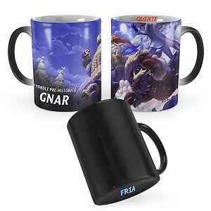 Caneca Mágica Gnar Dia Nevado League of Legends Lol