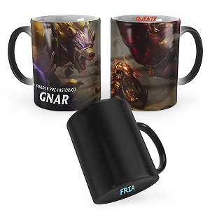 Caneca Mágica Gnar El León League of Legends Lol
