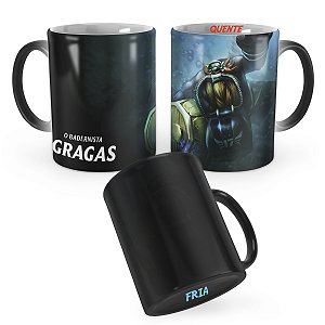 Caneca Mágica Gragas Mergulhador League of Legends Lol