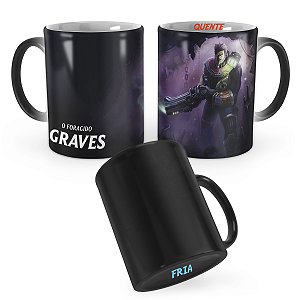 Caneca Mágica Graves Fugitivo League of Legends Lol
