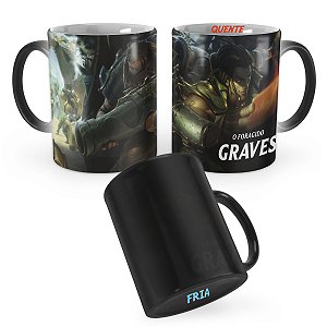 Caneca Mágica Graves Degolador League of Legends Lol
