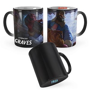 Caneca Mágica Graves Dia Nevado League of Legends Lol