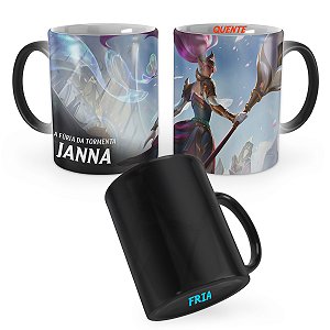 Caneca Mágica Janna Rainha de Batalha League of Legends Lol