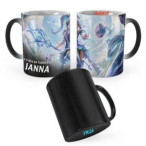 Caneca Mágica Janna Rosa de Cristal League of Legends Lol