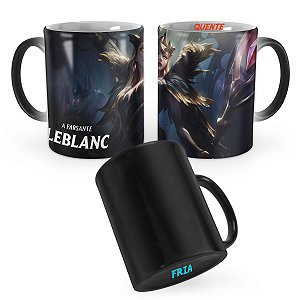 Caneca Mágica LeBlanc Congregação das Bruxas League of Legends Lol