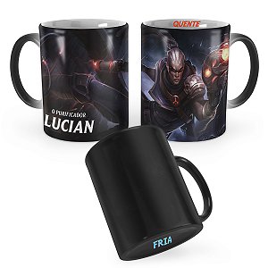 Caneca Mágica Lucian Mercenário League of Legends Lol