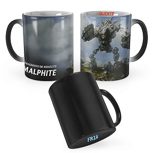 Caneca Mágica Malphite de Mármore League of Legends Lol
