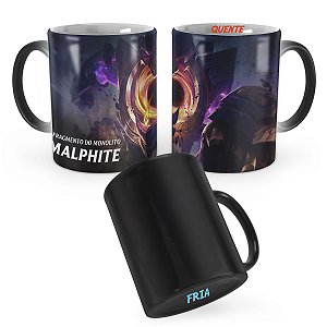 Caneca Mágica Malphite Estrela Negra League of Legends Lol