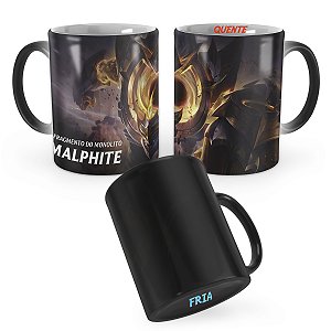 Caneca Mágica Malphite Estrela Negra de Prestígio League of Legends