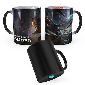 Caneca Mágica Master Yi Tinta Sombria League of Legends Lol