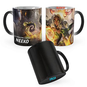 Caneca Mágica Neeko Pergaminhos Shan Hai League of Legends Lol