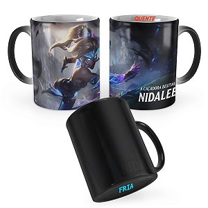 Caneca Mágica Nidalee Emissária da Luz League of Legends Lol
