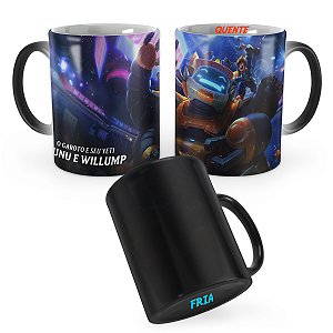 Caneca Mágica Nunu e Willump Robótico League of Legends Lol