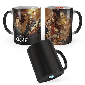 Caneca Mágica Olaf Açougueiro League of Legends Lol