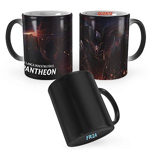Caneca Mágica Pantheon Caçador de Dragões League of Legends Lol