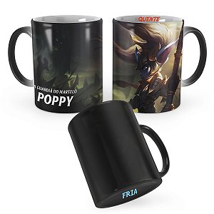Caneca Mágica Poppy Guerreira Real League of Legends Lol