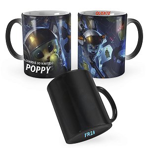 Caneca Mágica Poppy Astronauta League of Legends Lol