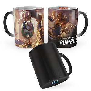 Caneca Mágica Rumble Kawaii Café League of Legends Lol