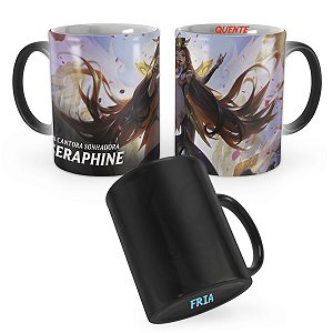 Caneca Mágica Seraphine Fênix Graciosa League of Legends Lol