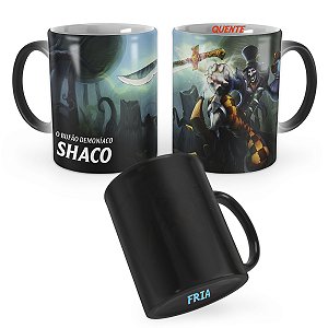 Caneca Mágica Shaco Chapeleiro Maluco League of Legends Lol