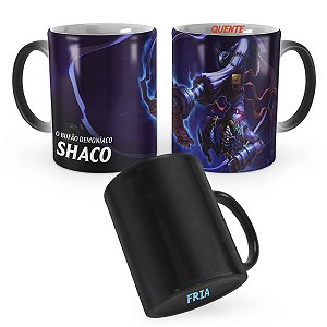 Caneca Mágica Shaco do Manicômio League of Legends Lol