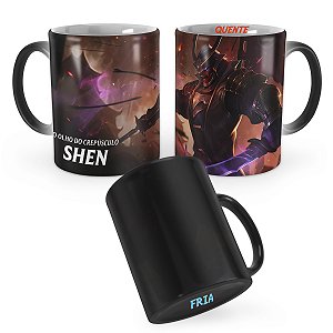Caneca Mágica Shen Mestre Samurai League of Legends Lol