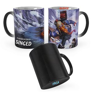 Caneca Mágica Singed Dia Nevado League of Legends Lol