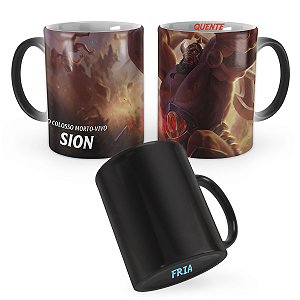Caneca Mágica Sion Bárbaro League of Legends Lol