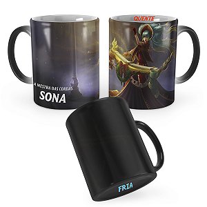 Caneca Mágica Sona Noite Feliz League of Legends Lol