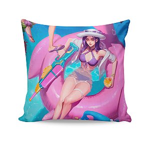 Almofada Caitlyn Curtindo o Verão League Of Legends LOL