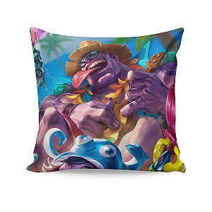 Almofada Mundo Curtindo o Verão League Of Legends LOL