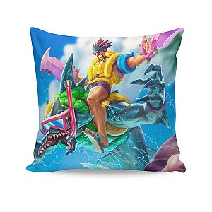 Almofada Draven Curtindo o Verão League Of Legends LOL