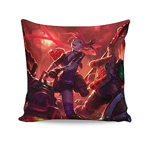 Almofada Jinx Caça-Zumbis League Of Legends LOL