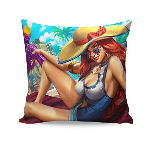 Almofada Miss Fortune Curtindo o Verão League Of Legends LOL