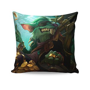 Almofada Twitch Rei do Crime League Of Legends LOL