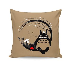 Almofada Totoro Rosto Meu Vizinho Totoro Beje