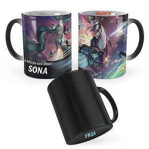 Caneca Mágica Sona Guardiã Estelar League of Legends Lol
