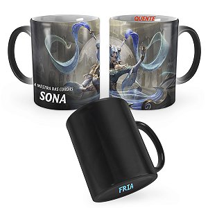 Caneca Mágica Sona Jornada Imortal de Prestígio League of Legends