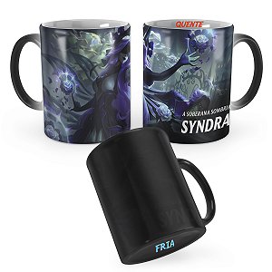 Caneca Mágica Syndra Rosa Definhada League of Legends Lol