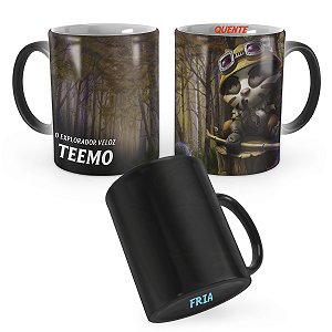 Caneca Mágica Teemo Texugo League of Legends Lol
