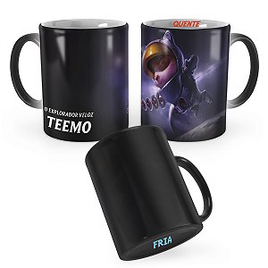 Caneca Mágica Teemo Astronauta League of Legends Lol