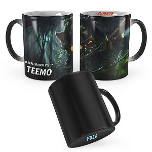 Caneca Mágica Teemo Esquadrão Ômega League of Legends Lol