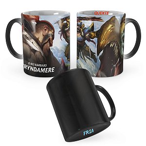 Caneca Mágica Tryndamere Caçador de Feras League of Legends Lol