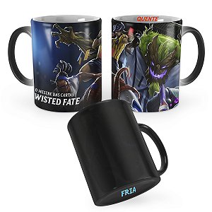 Caneca Mágica Twisted Fate Árbitro League of Legends Lol