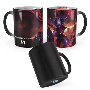 Caneca Mágica Vi Demoníaca League of Legends Lol