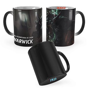 Caneca Mágica Warwick Cinzento League of Legends Lol