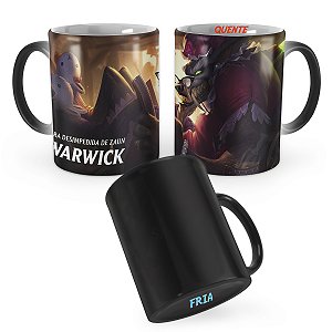 Caneca Mágica Warwick Lobo Mau League of Legends Lol