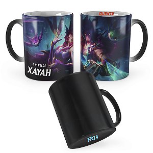 Caneca Mágica Xayah Guardiã Estelar League of Legends Lol